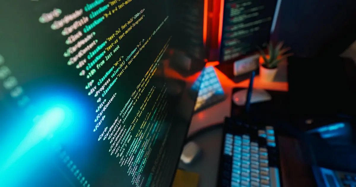 Code editor on a dark screen - How We Built a 100/100 Lighthouse Website